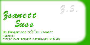 zsanett suss business card